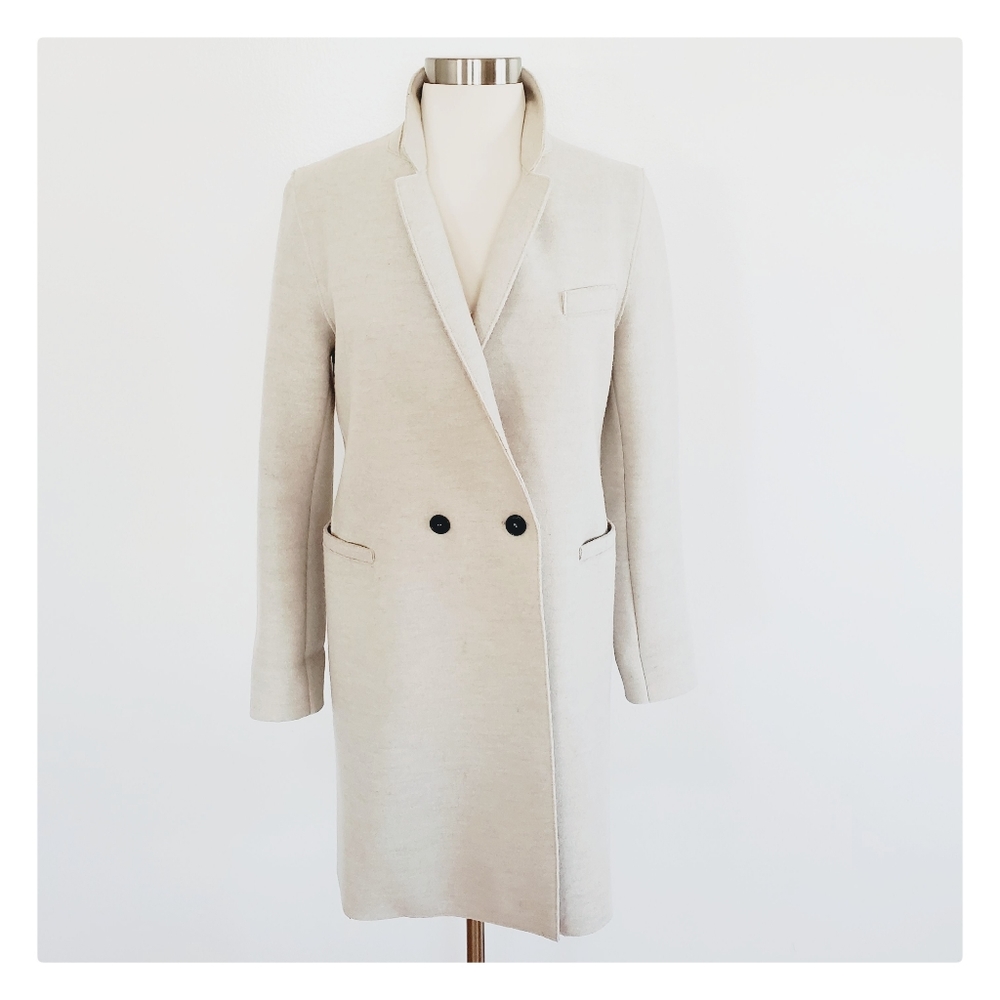 Harris Wharf London | Double Breasted Wool Coat